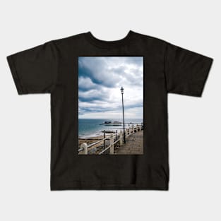 A view from the cliff top footpath, Cromer Kids T-Shirt